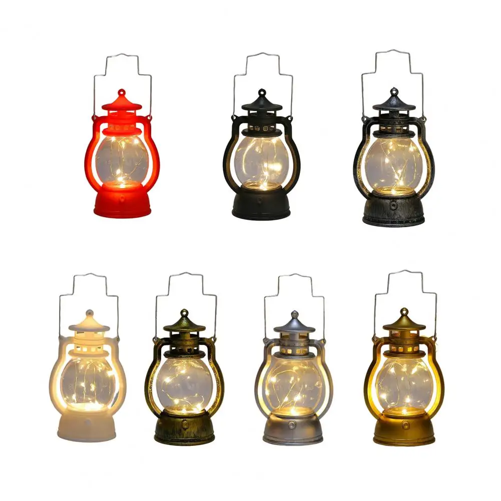 Retro Electrical LED Candle Lamp Soft Light Decorative Portable Vintage Christmas Kerosene Candle Lamp