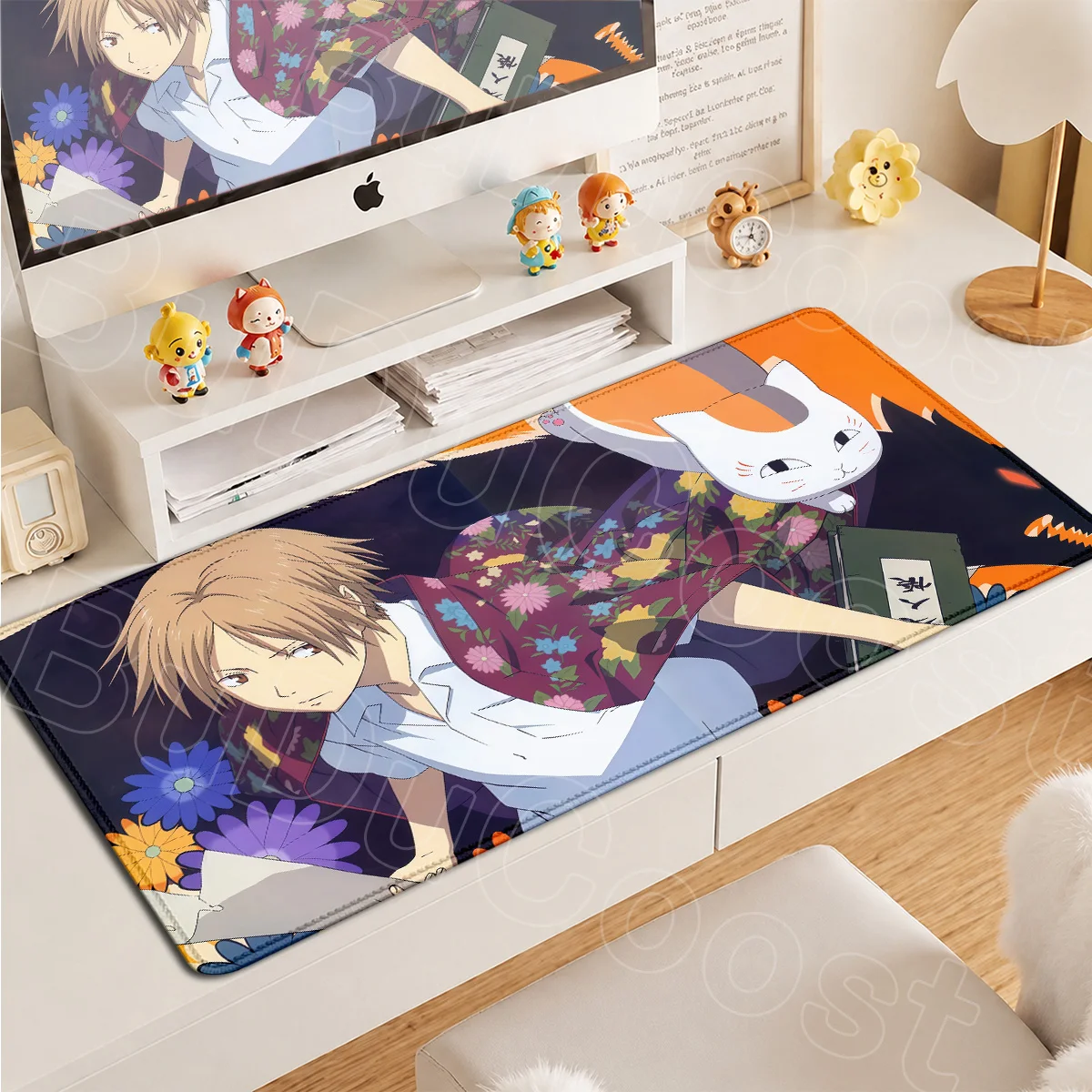 HD Printing Natsumes Book of Friends Anime Mousepad Large Gaming Cabinet Carpet XXL Office Keyboard Mat Kawaii Madara Rubber Rug