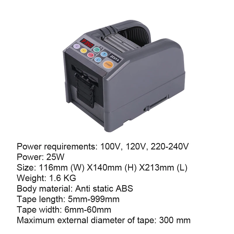 Imagem -06 - Máquina Automática de Corte de Fita Fita Adesiva Cortador Dupla Face Máquina de Empacotar 110v 220v 660 mm