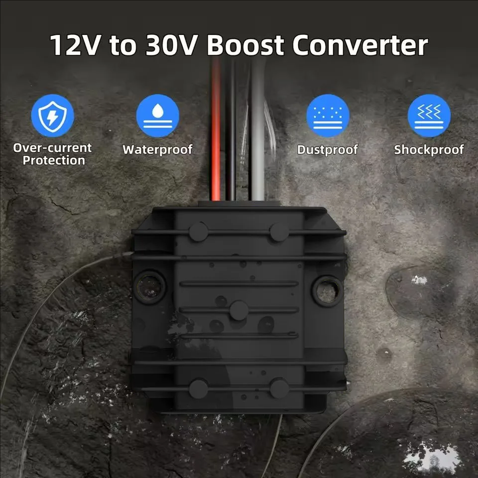 DC-DC 12V24V (9-25V) naar 30V 3.5A 105W Voeding Omvormer met DC Netsnoer voor Starlink Mini Step up Netsnoer