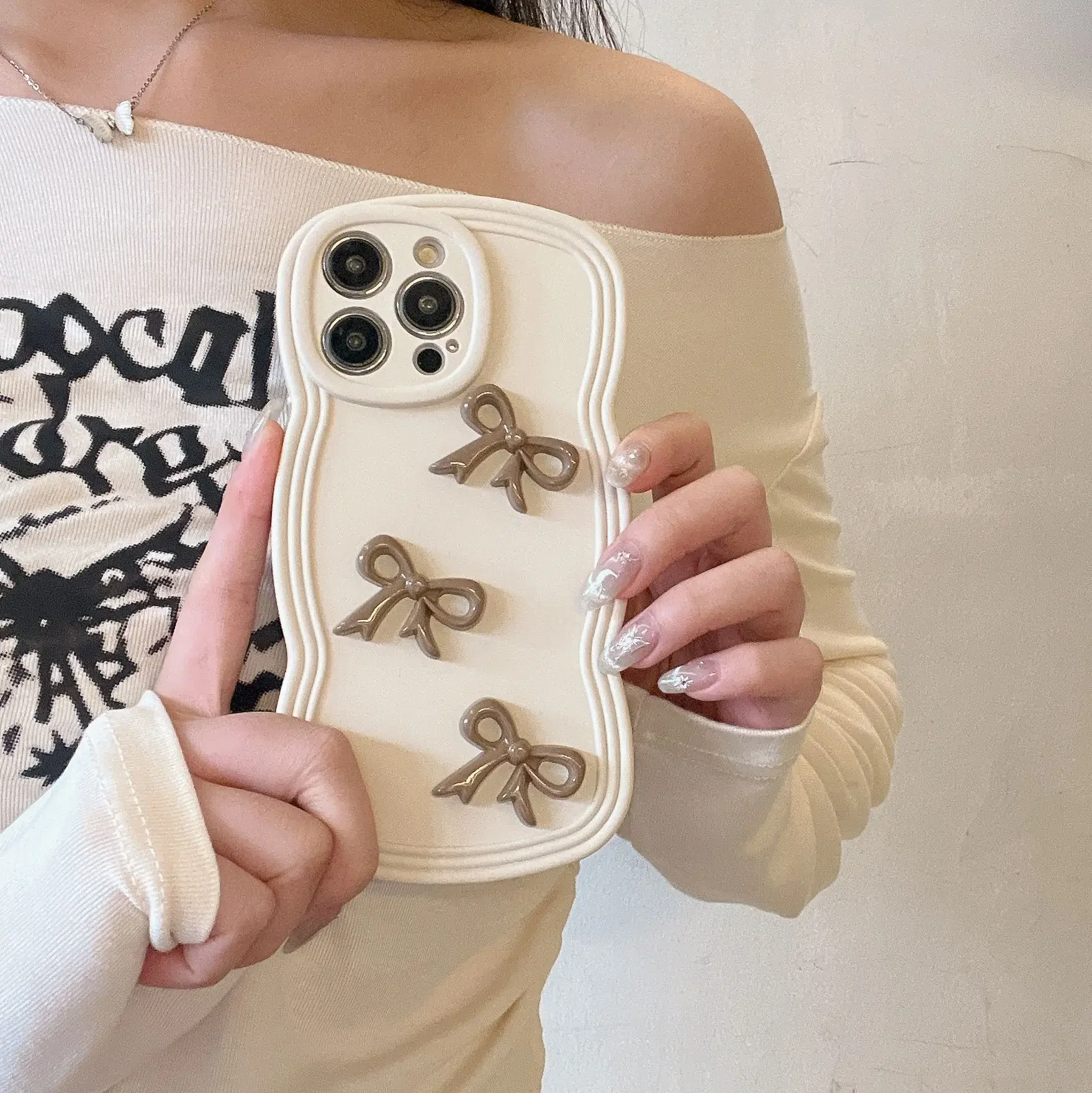 حافظة هاتف بحبل لهاتف آيفون 17 16/15/14/13 Pro Max/15promax/12/X/XR 2025، غطاء حماية ممتص للصدمات من السيليكون TPU #2