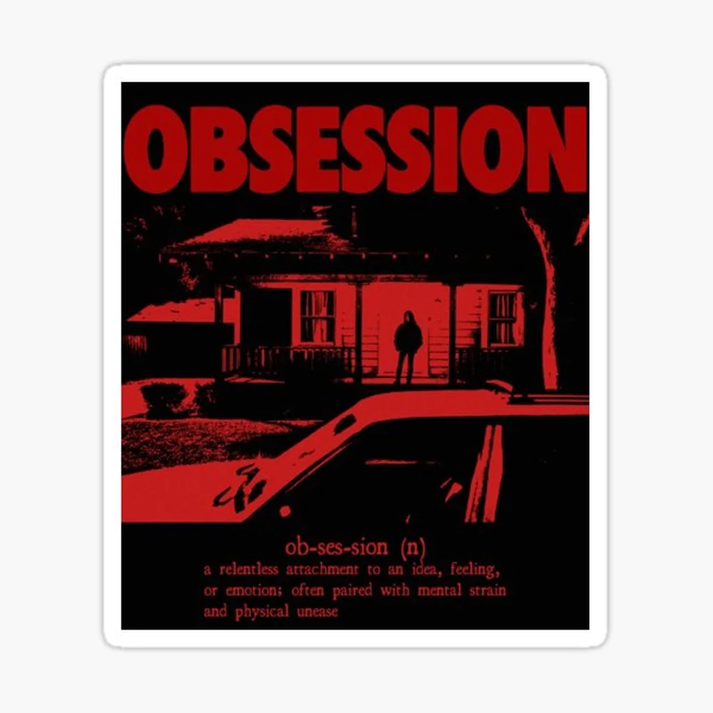 Obsession 2026 Horror Movie  Sticker for Laptop Decor Bedroom Car Cute Cartoon Art Fashionable Public Suitcase
