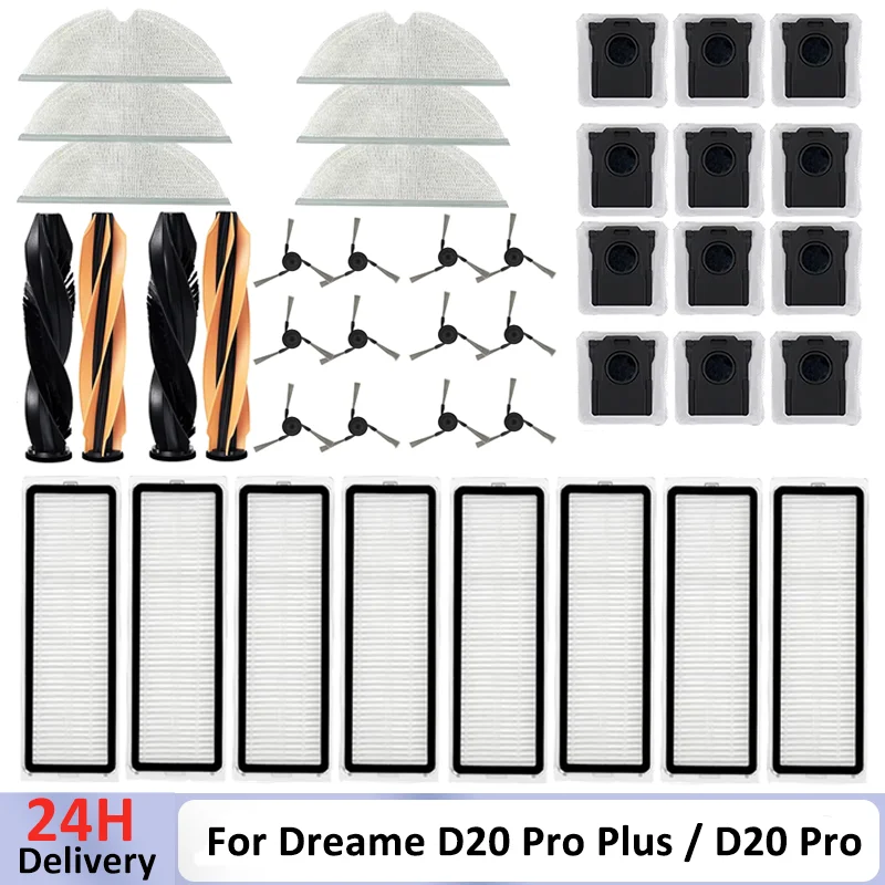 Accessories For Dreame X60 Ultra / X60 Master / X60 Max Ultra Complete Parts Side Brush Mop Pad Dust Bag Filter
