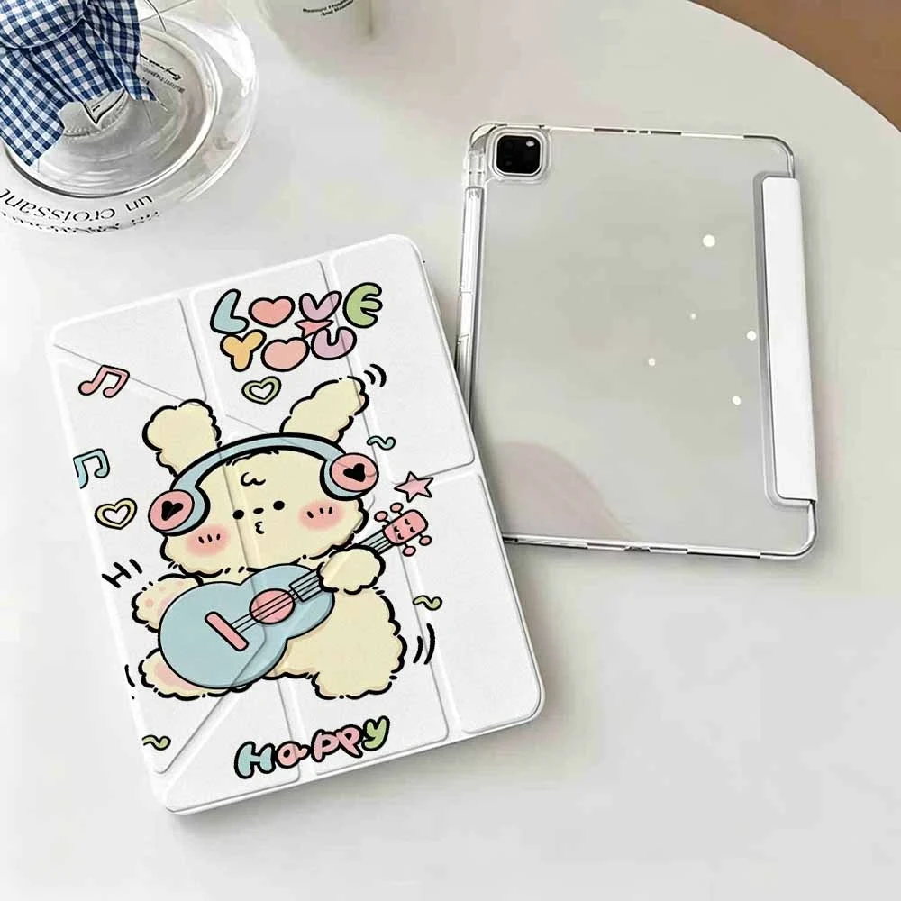 Viral Bunny Love Music For IPad Mini Air Pro 13 12.9 11 10.9 10.5 10.2 9.7 8.3 7.9 inch 5 6 7 8 th Pen Slot Tablet Case