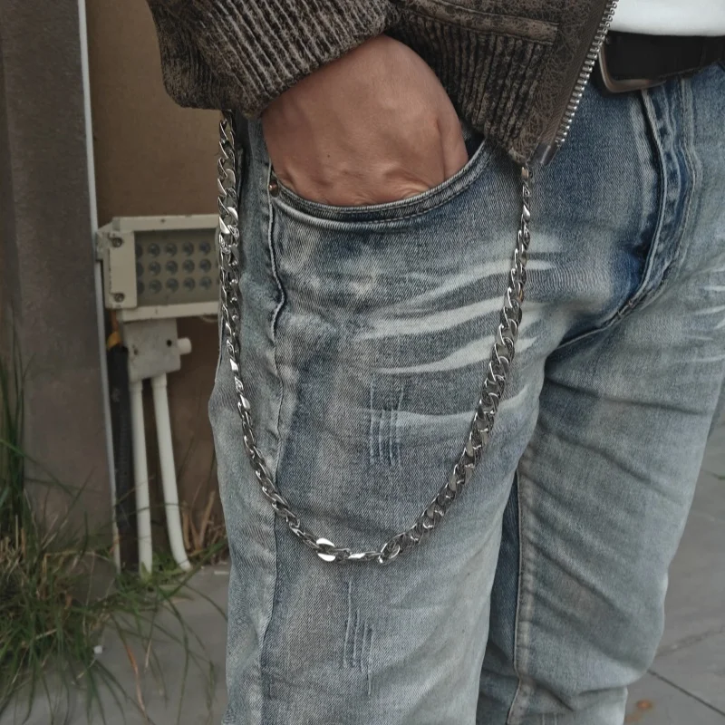 

2025 New Model Original Retro Pants Chain Light luxury Goods One's Waist Men's Accessories Hip Rock Holiday Gifts