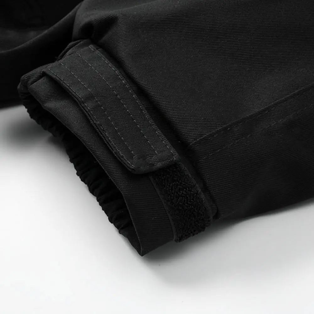 Mens Outdoor Flight Jacket For Huangjia Yihao Winter Warm Thickened Fleece Cargo Parka Loose Casual Tactical Work Coat