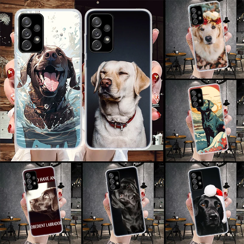 Labrador Retriever Dog Phone Case For Samsung Galaxy A55 A54 A53 A52 A15 A14 A13 A12 A35 A34 A33 A32 A25 A24 A23 A22 A04S A03S A