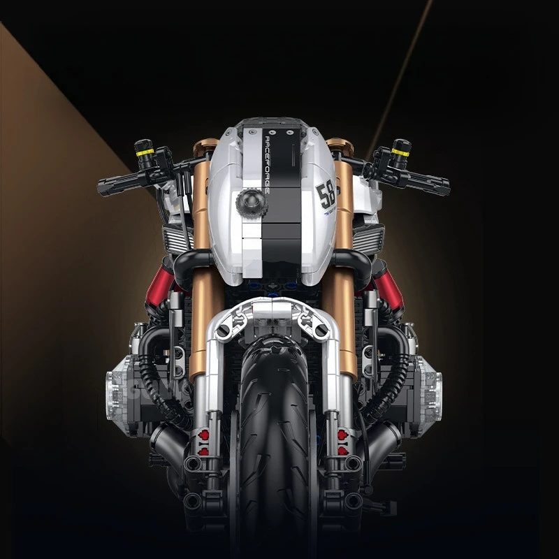 GULY 60558 1:5 Sports Motorcycle Building Blocks Educational STEM High Difficulty Model DIY Assembly Bricks Toy Gift Adults Boys