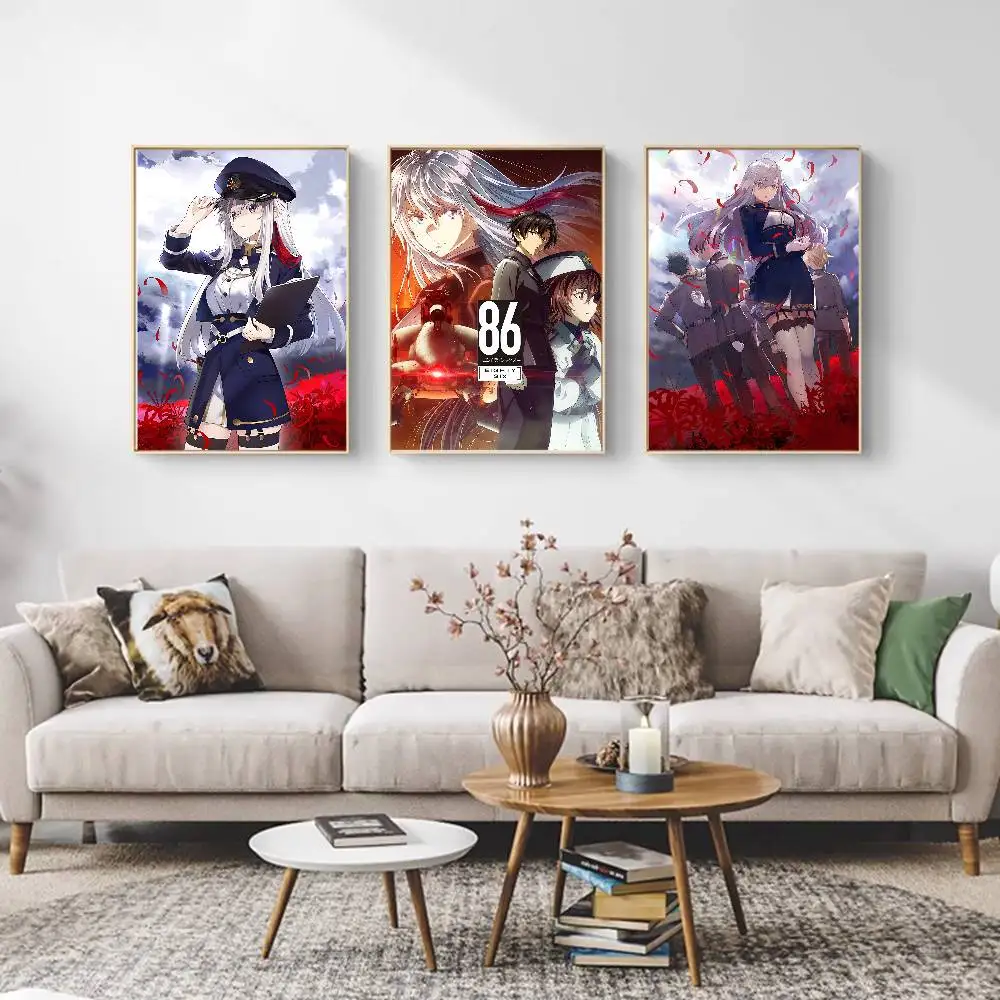 أنيمي 86 ستة وثمانون الملصقات خمر لزجة الرجعية كرافت ورقة ملصق DIY غرفة بار مقهى Kawaii غرفة ديكور