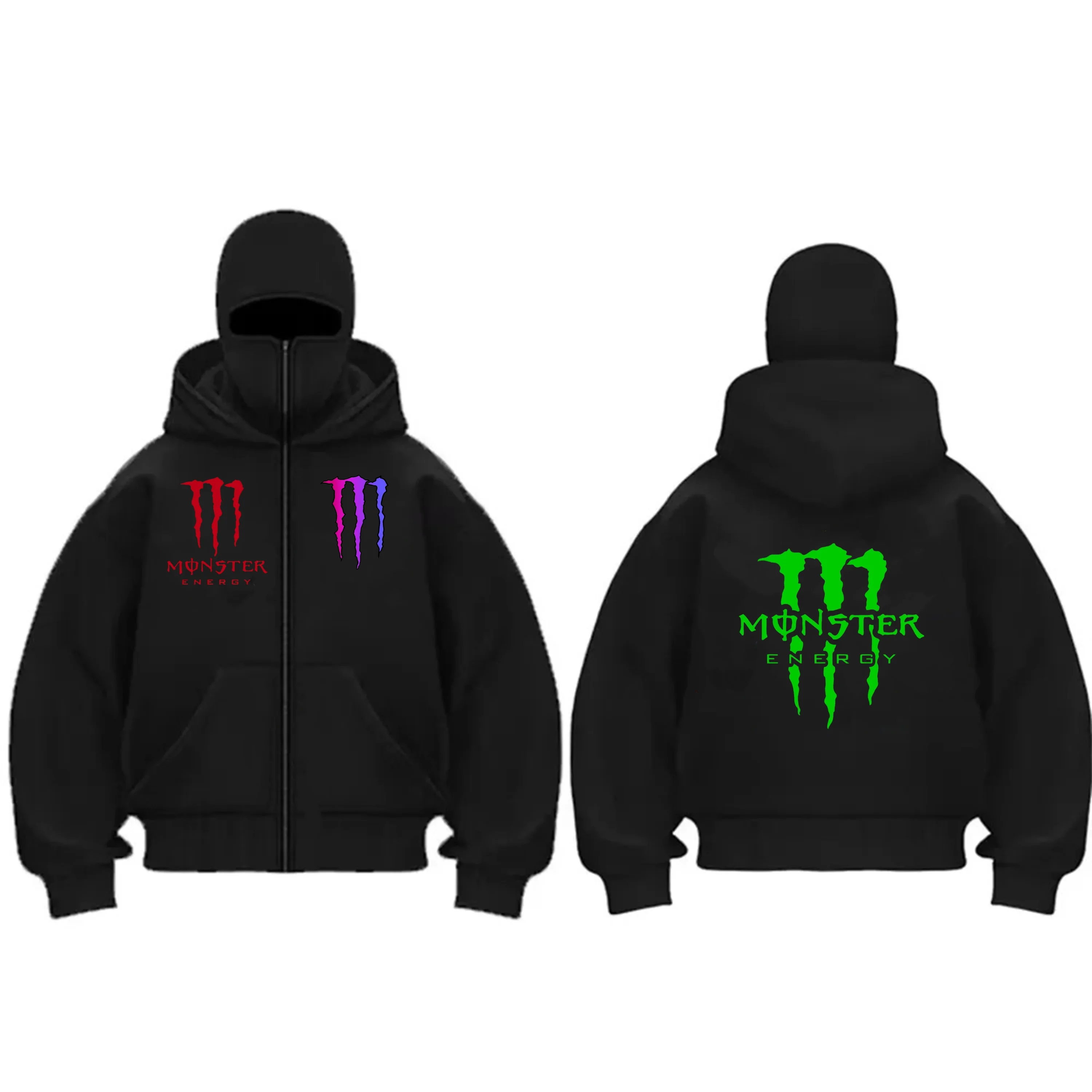 2026 Monster Energy신상 남녀 가을 겨울 통기성, 패셔너블하고 편안하며 스포티하고 따뜻한 후드티