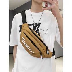 Bolsa tiracolo feminina da moda, bolsa de cintura esportiva do Instagram, bolsa de ombro casual e elegante, pequena cruz personalizada