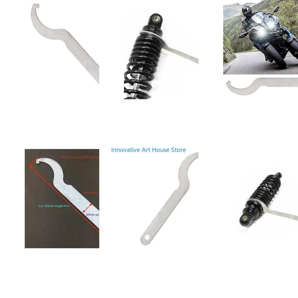 E1PC Professional Motorcycle Suspension Adjustment Tool Metal Wrench Spanner For Shock Absorbers Repair And Daily Maintenance
