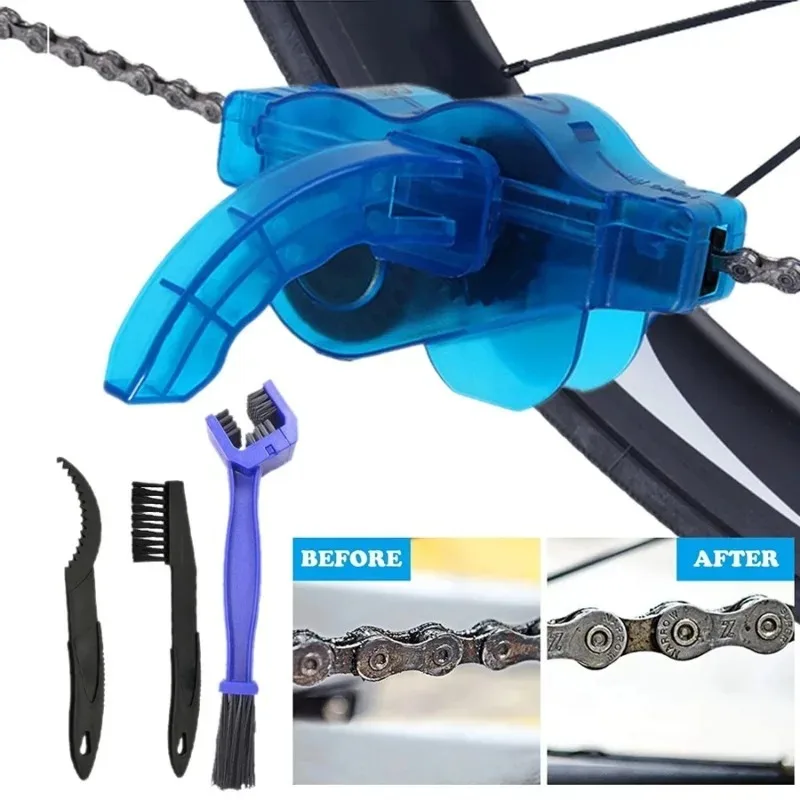 AliExpress NONE 1 Set Bicycle Chain Clean Brush Cleaner Bicycle Chains Gear Grunge Brush Cleaner Bike Wash Tool Set Bicycle Repair Tools