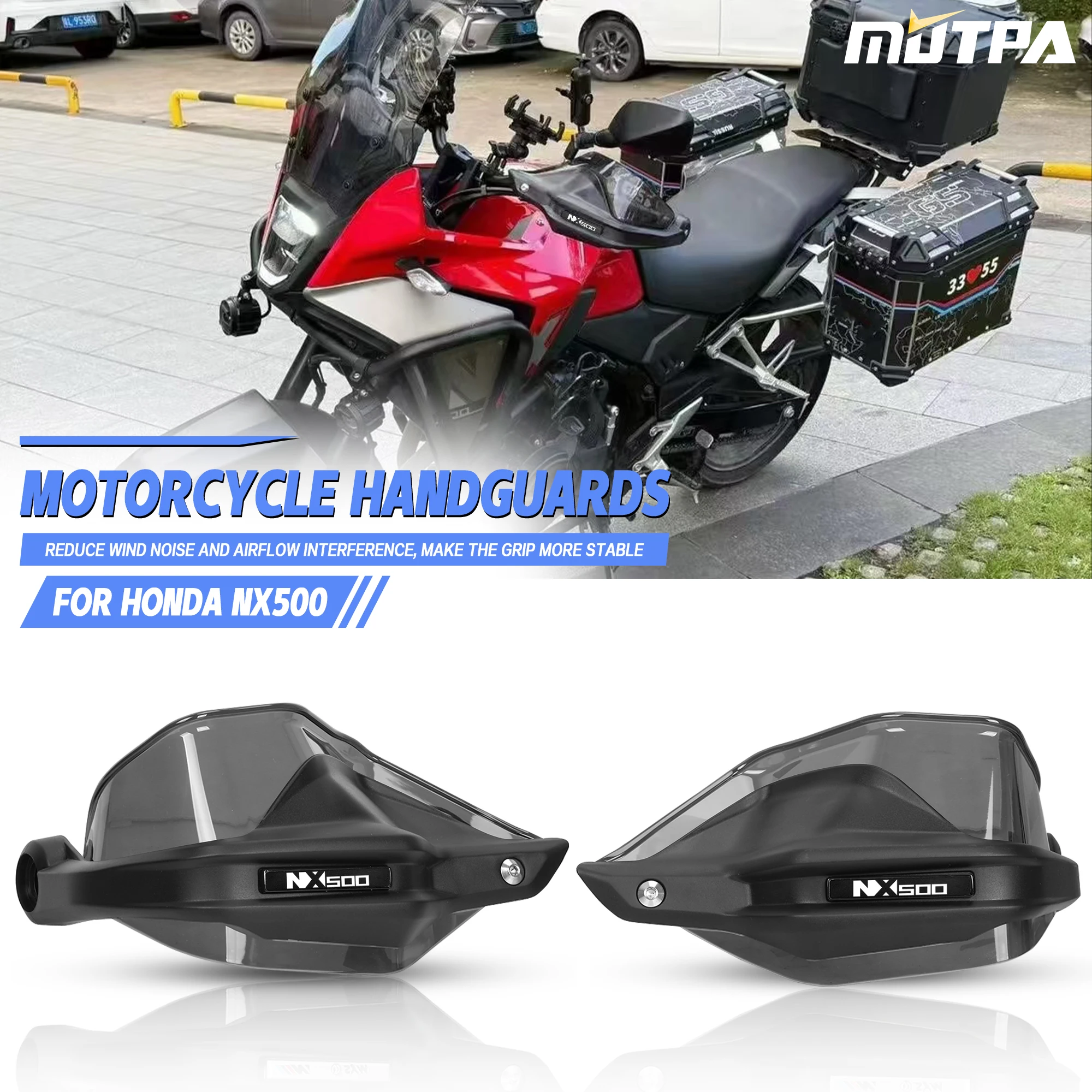 For HONDA NX500 NX 500 Handguards Handlebar Guards Windshield Motorcycle NX500 Handguards Handlebar Guards Protective Cover