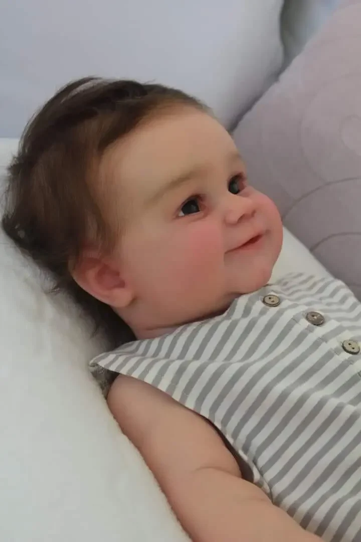 NPK 24inch Maddie Reborn Toddler Popular Cute Newborn Doll with hand-root hair Soft Cuddle Body High Quality Doll