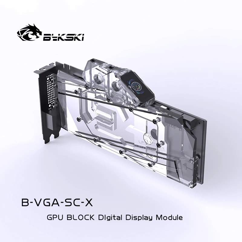 Imagem -05 - Bykski-bloco de Terminais para Computador com Placa de Vídeo Digital Base Transparente para Resfriamento