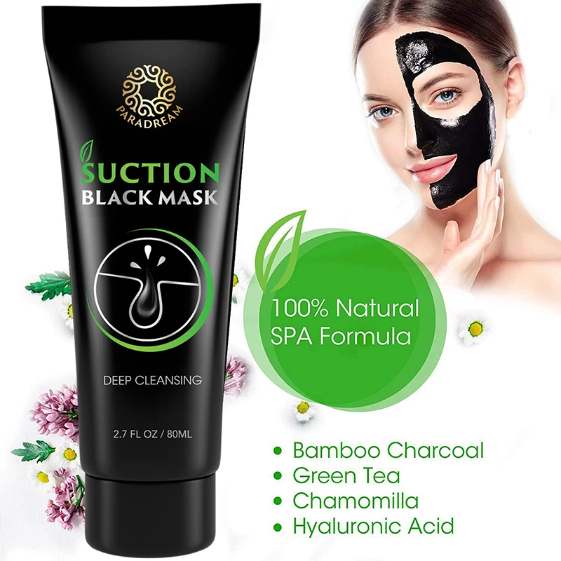 New Blackhead Remover Mask Nose Pore Strips Acne Treatment Black Dots Peel Off Face Mask Charcoal Pore Deep Plant Clean 80g