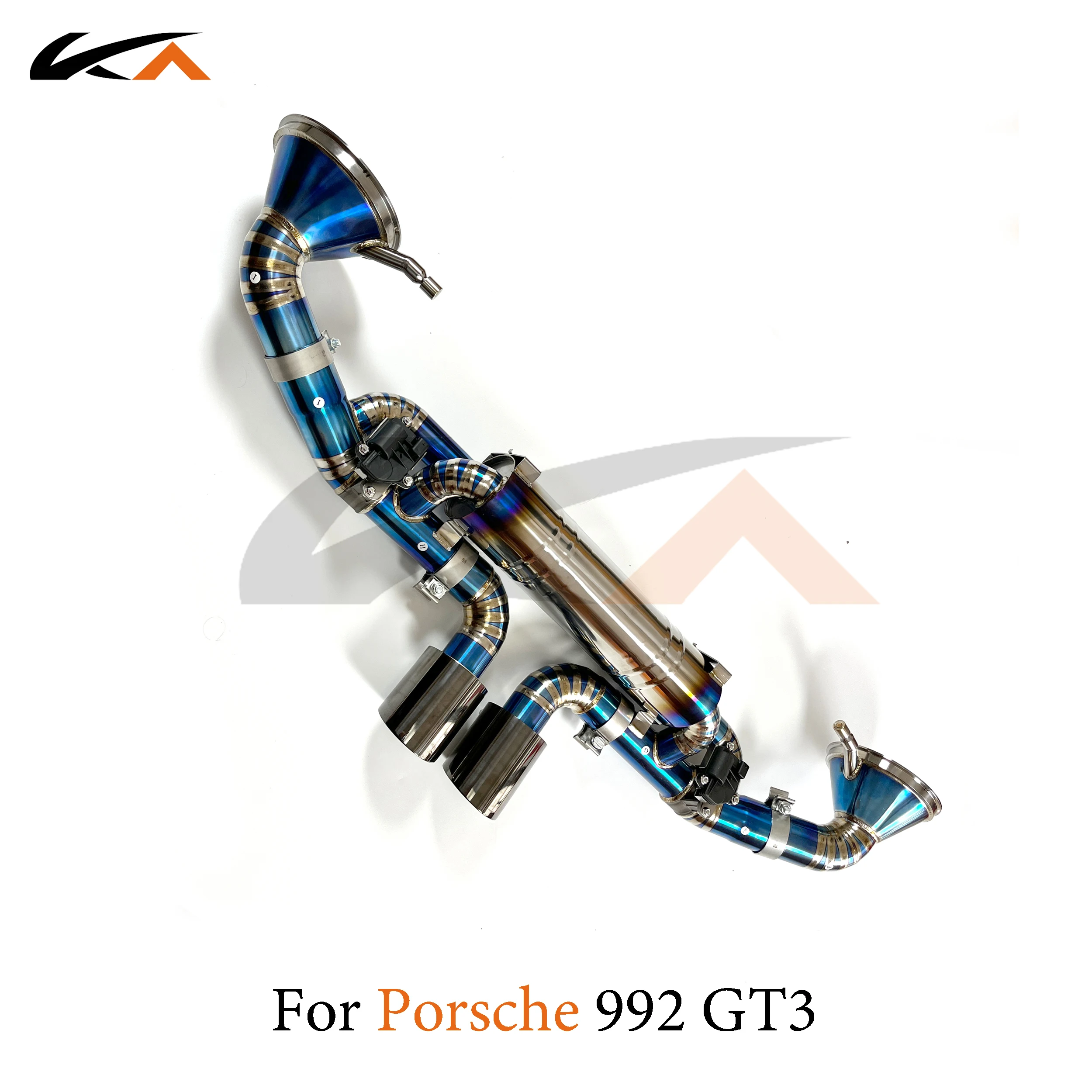 KA Tuning exhaust system titanium alloy catback for porsche 992 gt3 performance auto parts with muffler valve car accessories