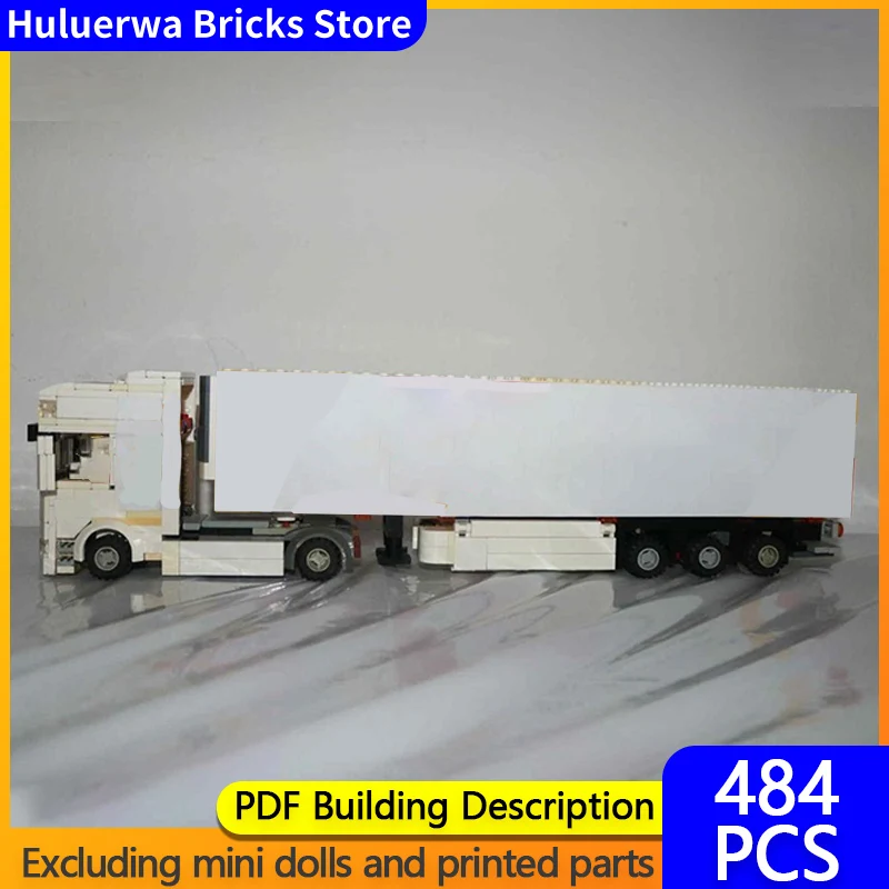 

City Car Model MOC Building Bricks S460 Martcargo Heavy-Duty Container Truck Modular Technology Children Holiday Gifts Toys Suit