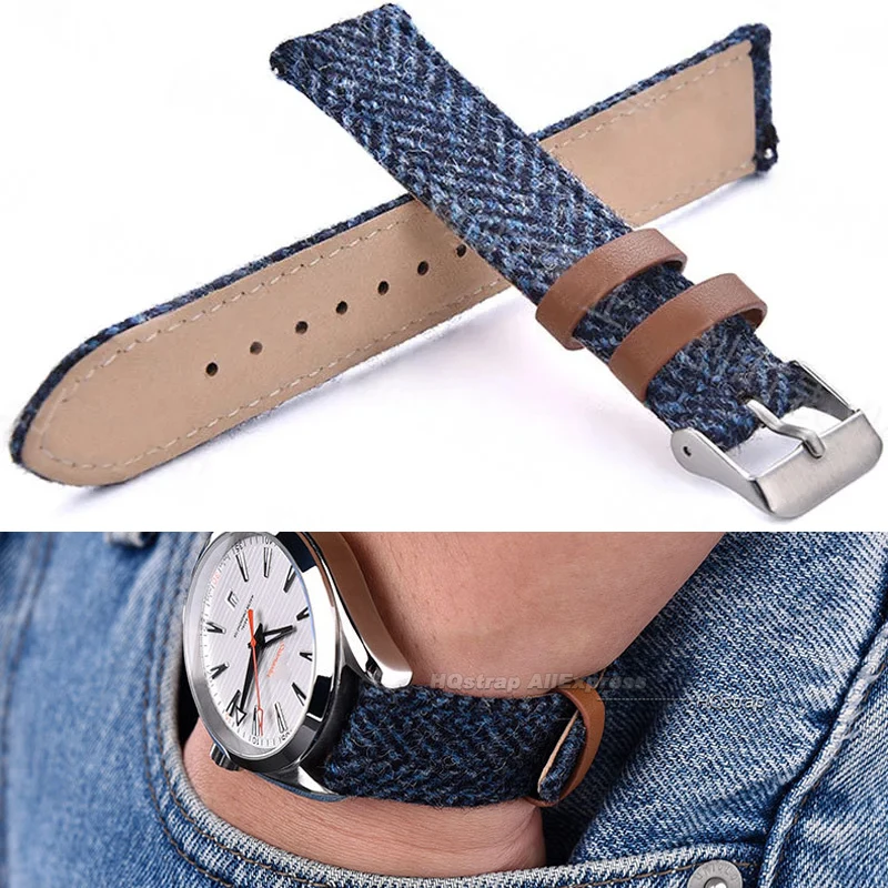 Quick Release straps Leather Watch Band 18mm 20mm 22mm Strap Vintage Weave Bracelet Men Women Universal Replacement Wristband