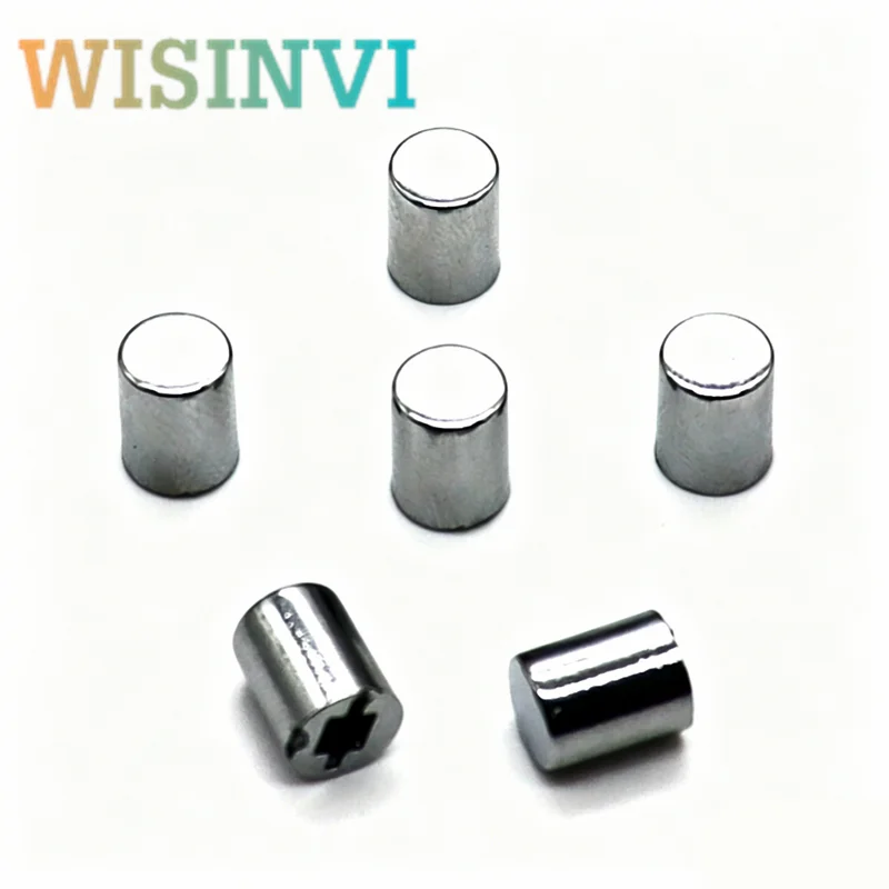 10pcs Silver Plated Plastic Switch Cap 8x10mm Square Hole 3.2x3.2mm Amplifier Control Button Cap for Electronic Components