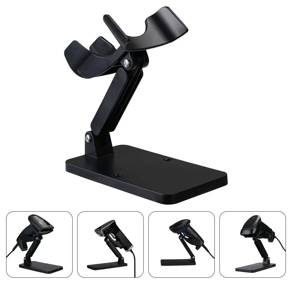 

Adjustable Barcode Scanner Holder Stand for Desk Lightweight Compact ABS Material Compatible with Most Handheld Scanners