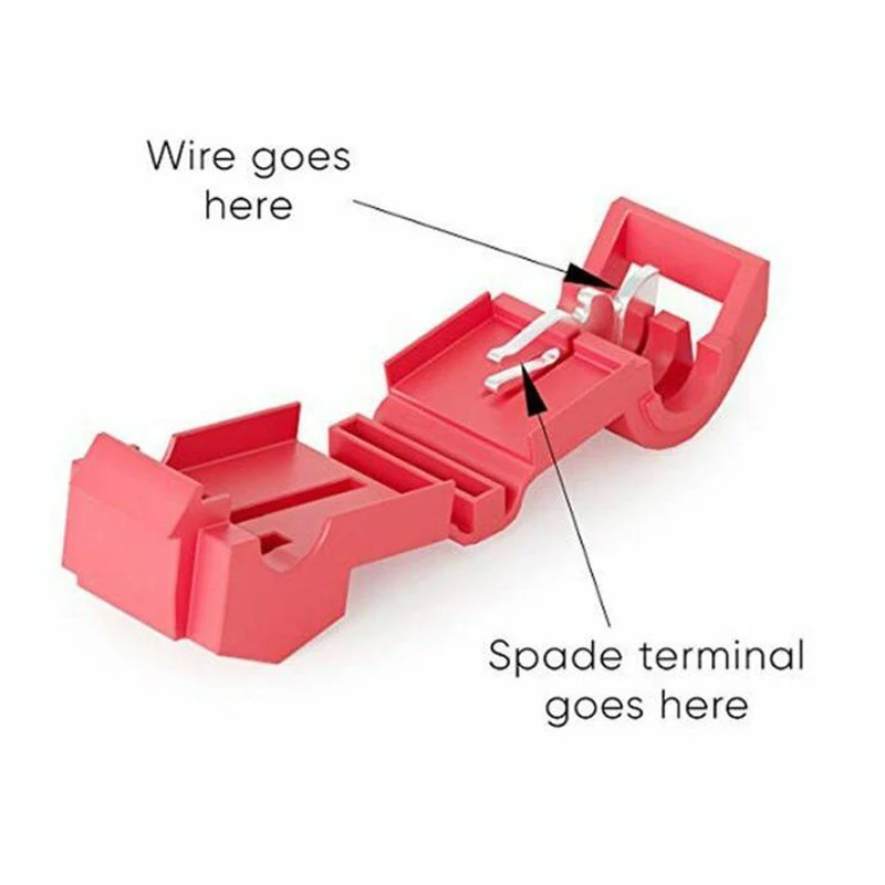 120pcs Quick Splice Wire Cable Connectors Terminals /quick connect wire Crimp Scotch Lock Electrical Kit Tool Set T-shape
