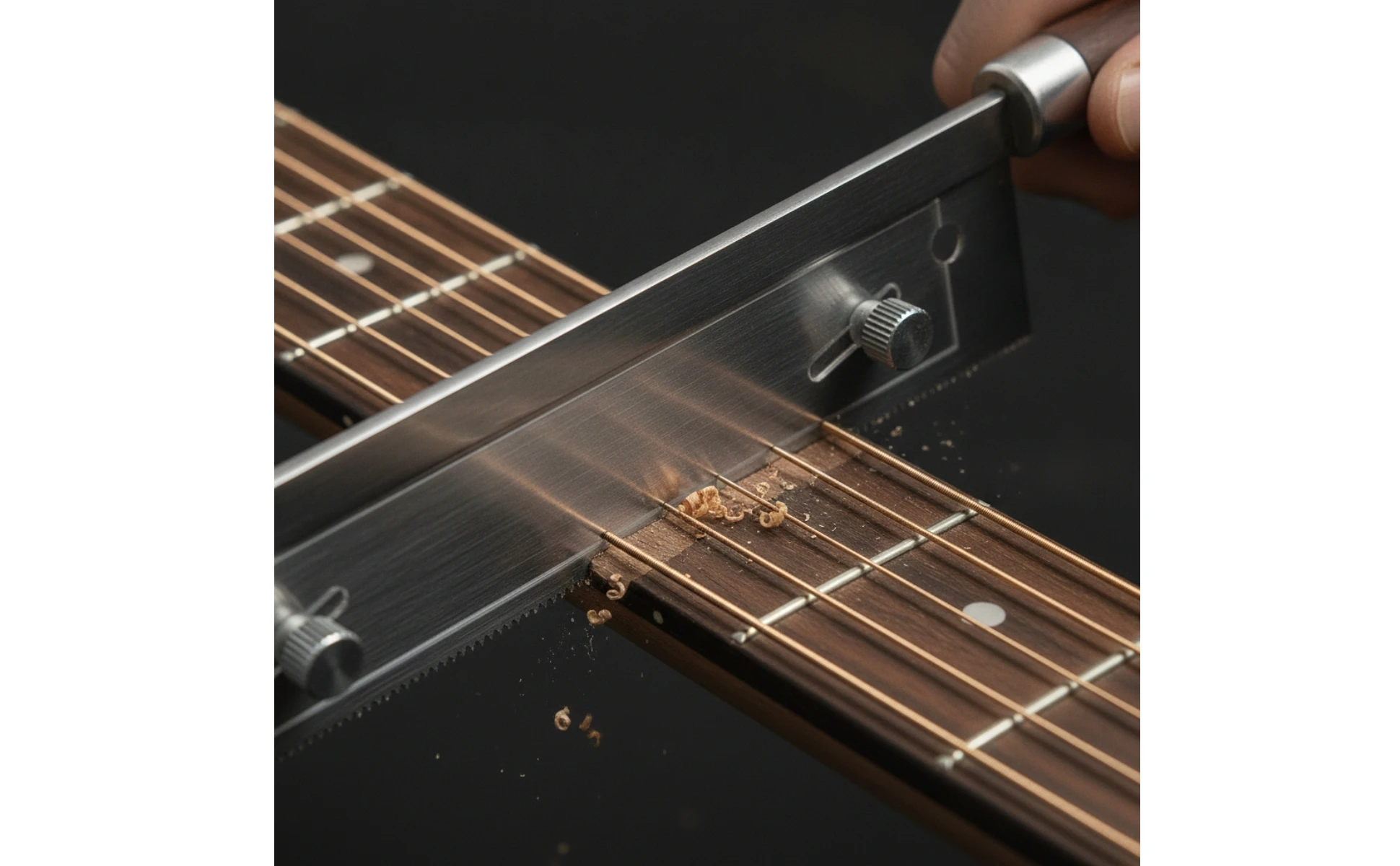 Guitar Fret Saw with Adjustable Guide Fine-Tooth Fret Slotting Saw Handsaw Wooden-Handle Precision for Luthiers Guitar Fret Saw with Adjustable Guide Fine-Tooth Fret Slotting Saw Handsaw Wooden-Handle Precision for Luthiers