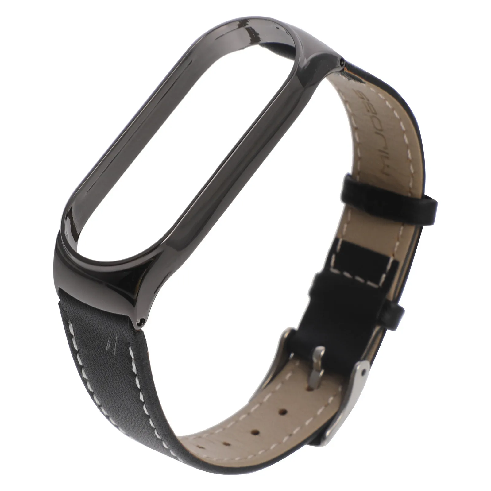 Cowhide Wrist Strap for Mi Band 5 – Quick-Release, Breathable & Comfortable Smart Watch Band