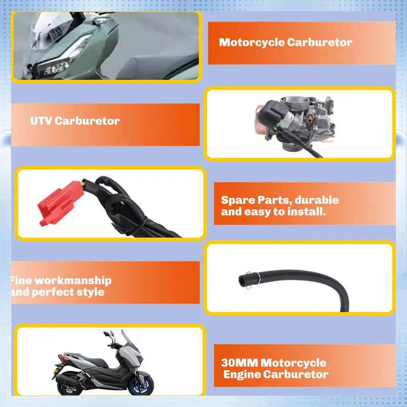 

Карбюратор двигателя мотоцикла NEW-30MM для Linhai 250Cc ASW Manco Talon Linhai Bighorn 260Cc 300Cc ATV UTV Off Road