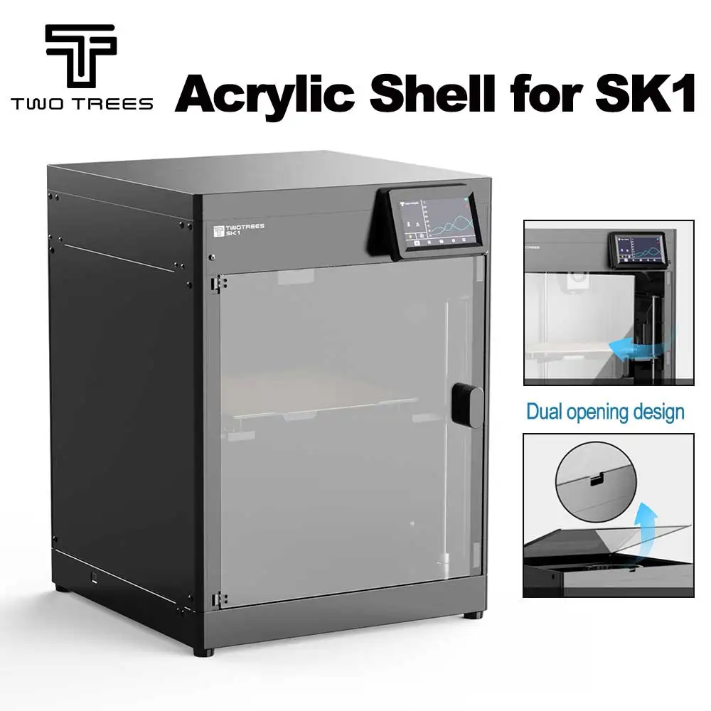 

Twotrees SK1 Acrylic Shell Enclosed Case Acrylic Pannel Kit with Cooling Fan/Filter Device for SK1 High-speed 3D Printer Parts