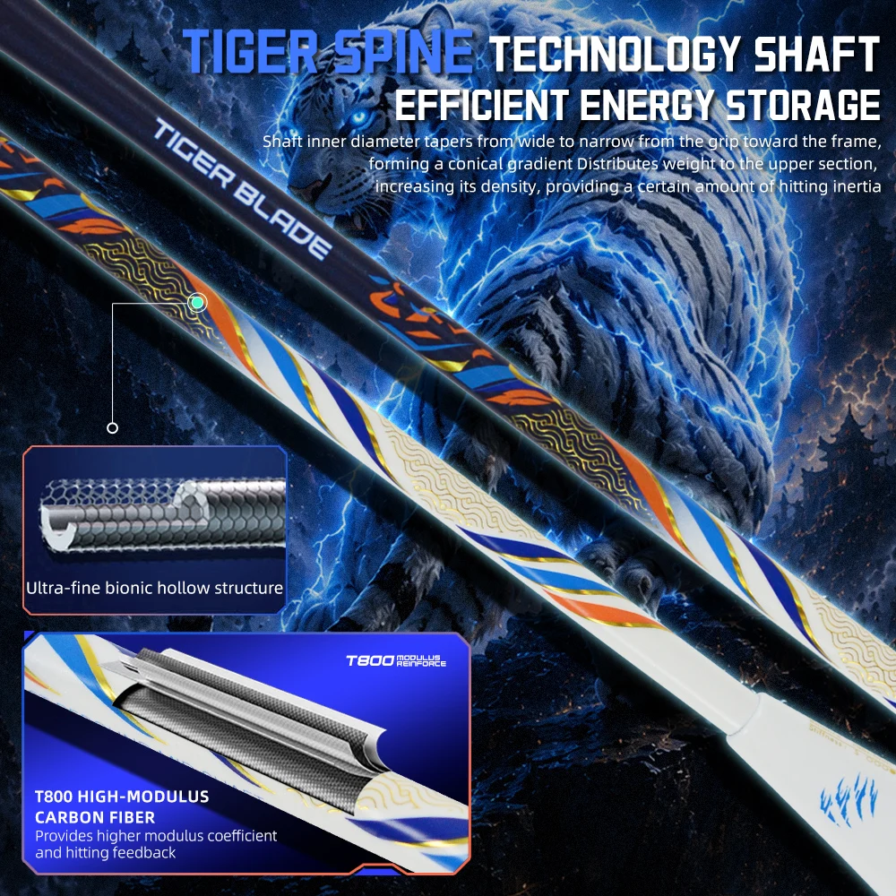 Tiger Blade T800 Carbon Fiber  - Badminton Smash recension och pris