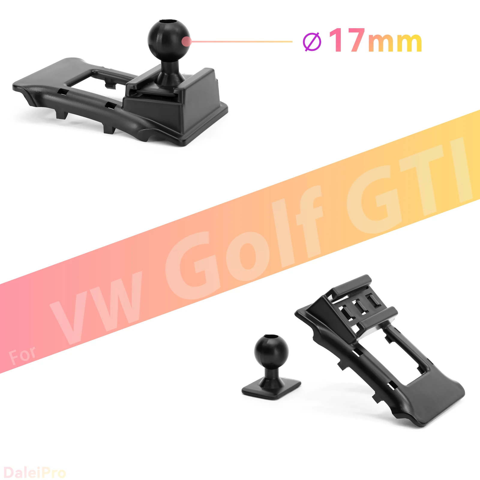 Maßgefertigte Magnetische Handyhalterung mit Luftstromkühlung für VW Golf GTI Variant MK6 2009-2012, 360° Drehbar ° Schwenkbare Telefonhalterungsbasis – Detail 2