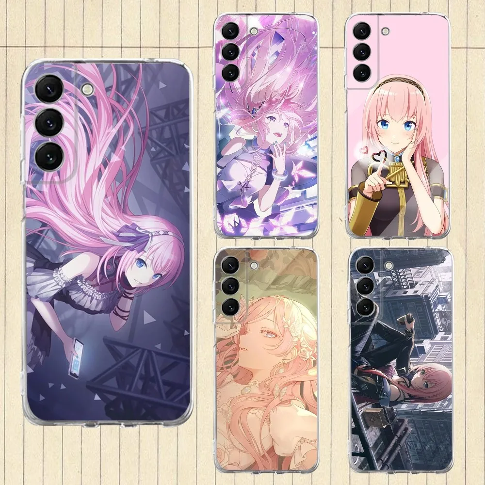 Luka Megurine Singer Phone Case Silicone For Samsung S30,S23,21,22,20 Ultra,S20 FE lite,S10,9,PIus Note20ultra Cover Clear