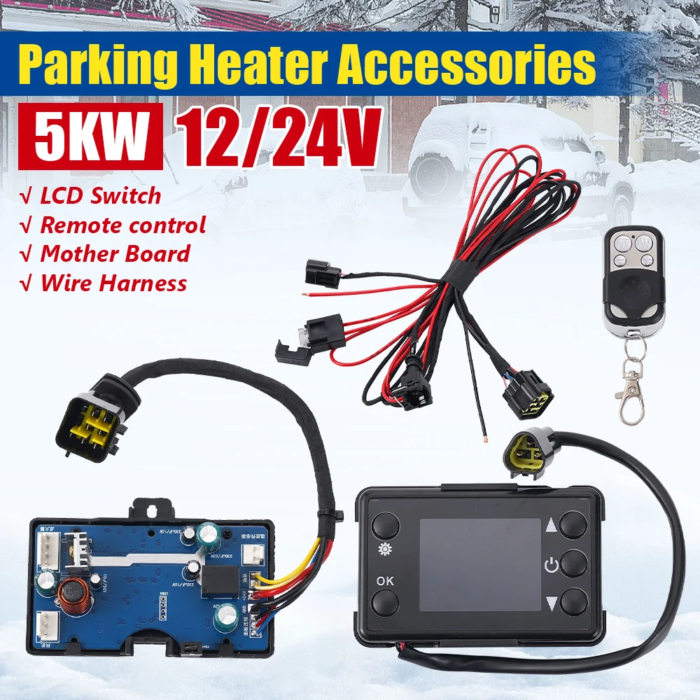 Parking Heater Remote Control Kit - 5kW 및 8kW 에버스파허, 베바스토용 LCD