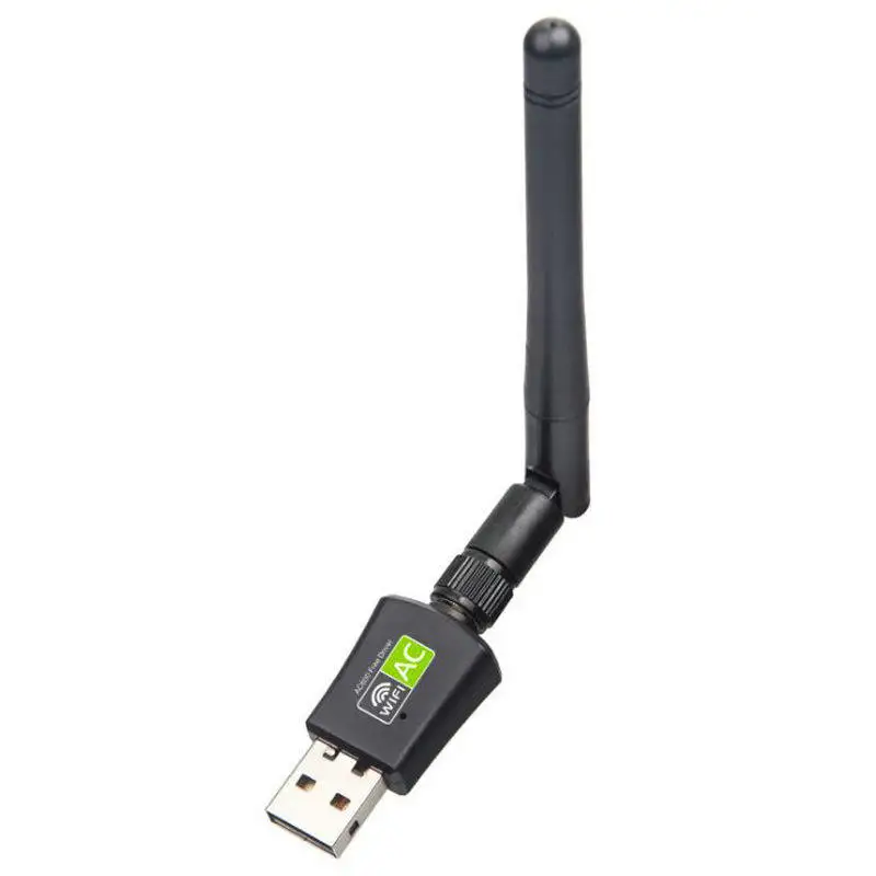 Free Drive 5G Dual Band 600M USB Wireless Network Interface Card Desktop Laptop WIFI Signal Receiver AC