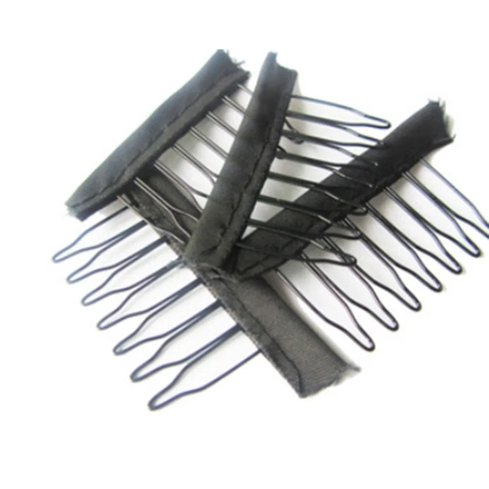 

36 Pcs Comb Clips Net Hat Card Steel Tooth Combs for Lace Cap Caps No Scalp Scratching Easy Sewing Hair Styling