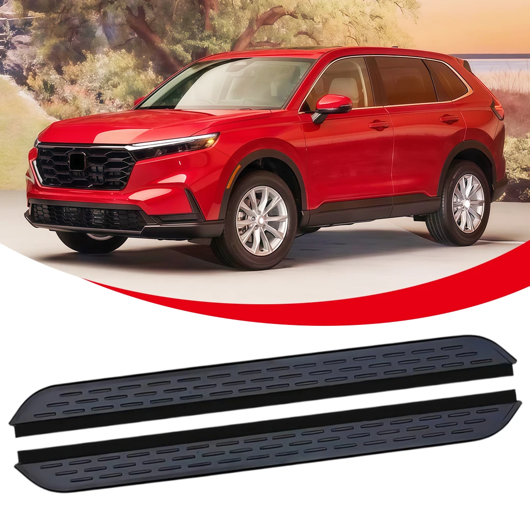 

2Pcs Door Fixed Running Boards Side Steps fits for Honda CRV CR-V 2023 2024 2025 2026 Textured Anti-Slip Surface Direct Bolt-On