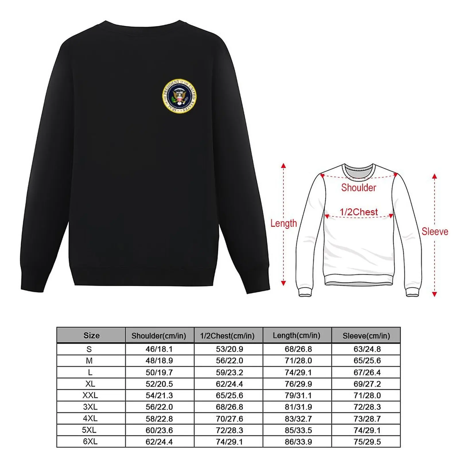 ختم رئيس الولايات المتحدة البلوز بلوزة الرجال قميص العرق مجموعة الرجال معطف رياضية الرجال بلوزات #5