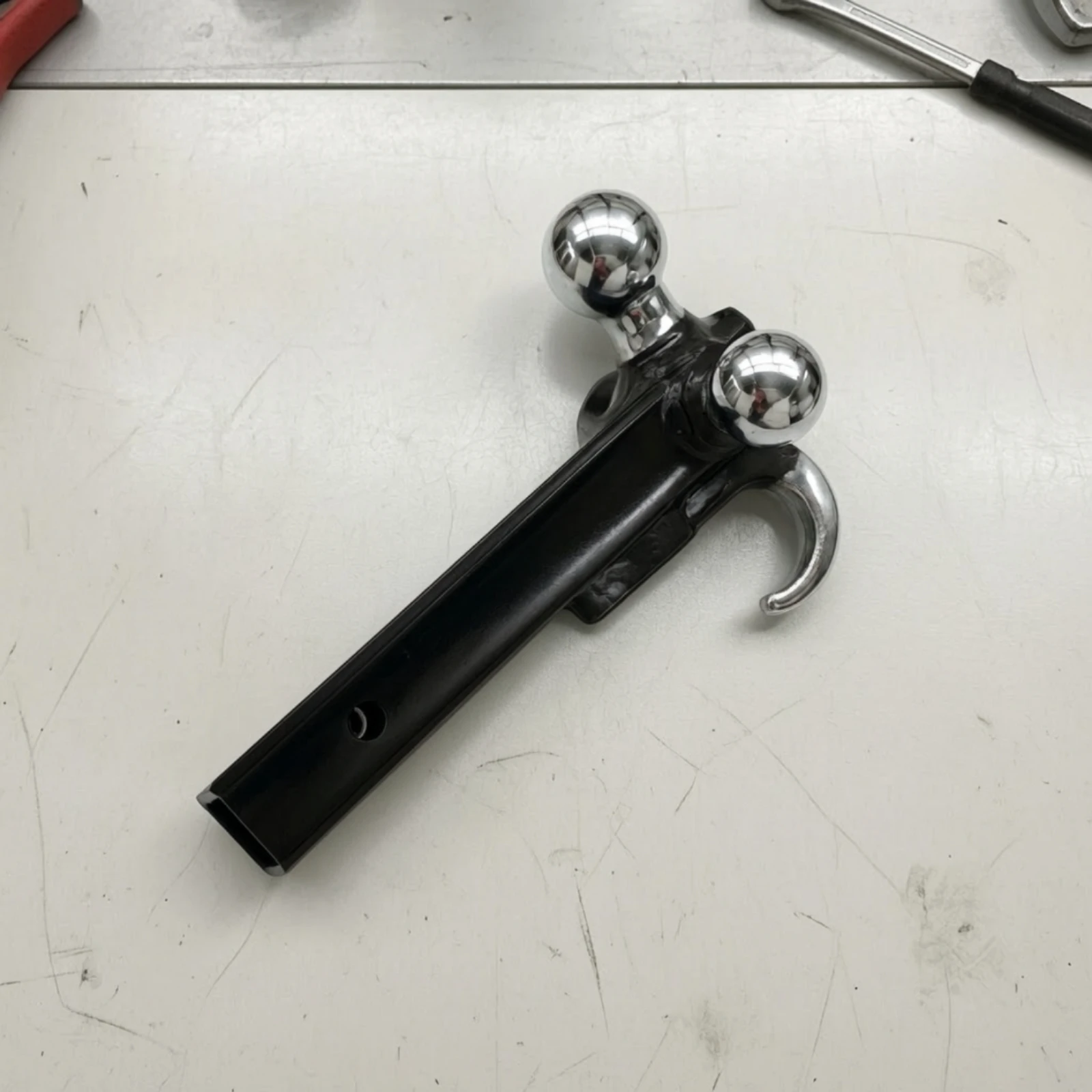 Triple-Ball Mount with Hook Versatile Trailer Hitch with Hook Triple-Ball Mount Long-Lasting Hardware Adjustable view 3