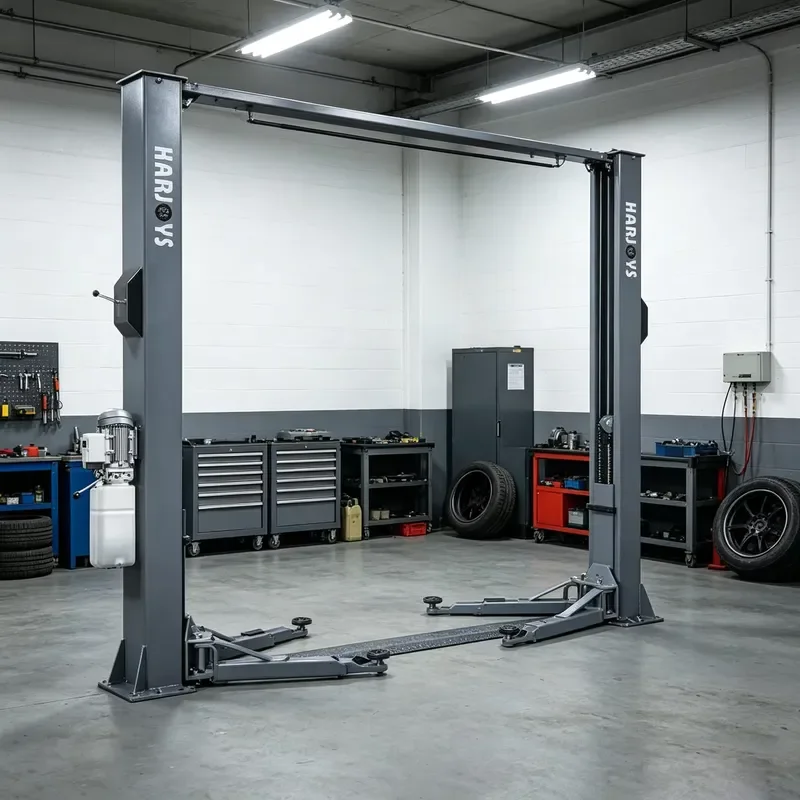 Two-Post One Cylinder Hydraulic Car Lift 4200kg Lifting Capacity Low Ceiling Design CE Certified