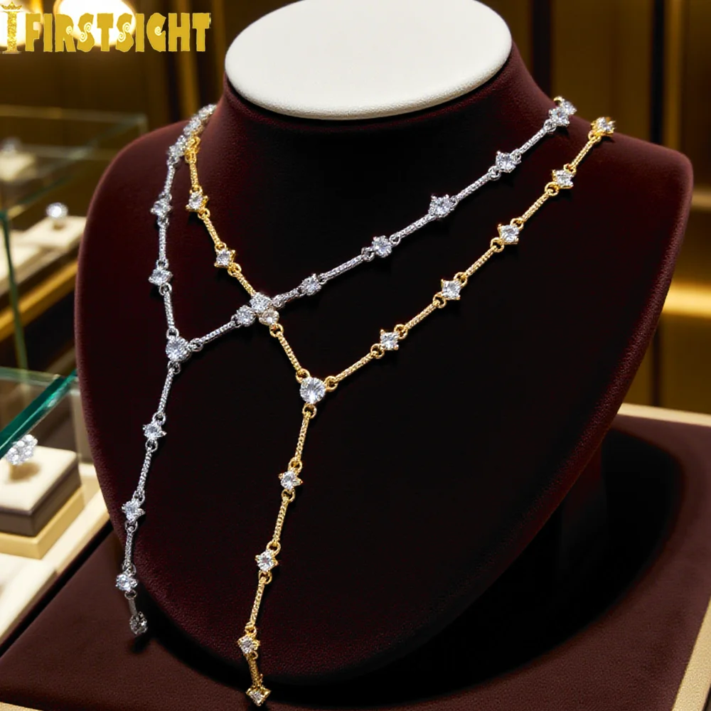 

Новый Iced Out CZ круглый кубический цирконий камень кулон ожерелье цвета: золото, серебро, многослойное колье, длинный Y-лариат, сексуальные женские украшения