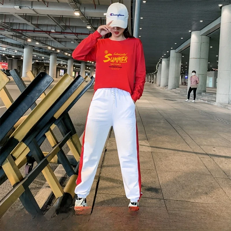 2026 New Spring Autumn Ghost Step Dance Fitn Exercise Casual Sport up Operation Costume Long Sve Cotton round Ne