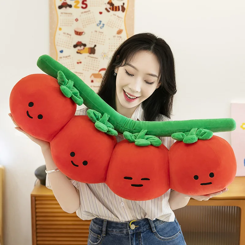 

Simulation Tomato Plush Dolls Fluffy Soft Pillow Companion Toy Christmas Birthday Christmas Gifts For Girls