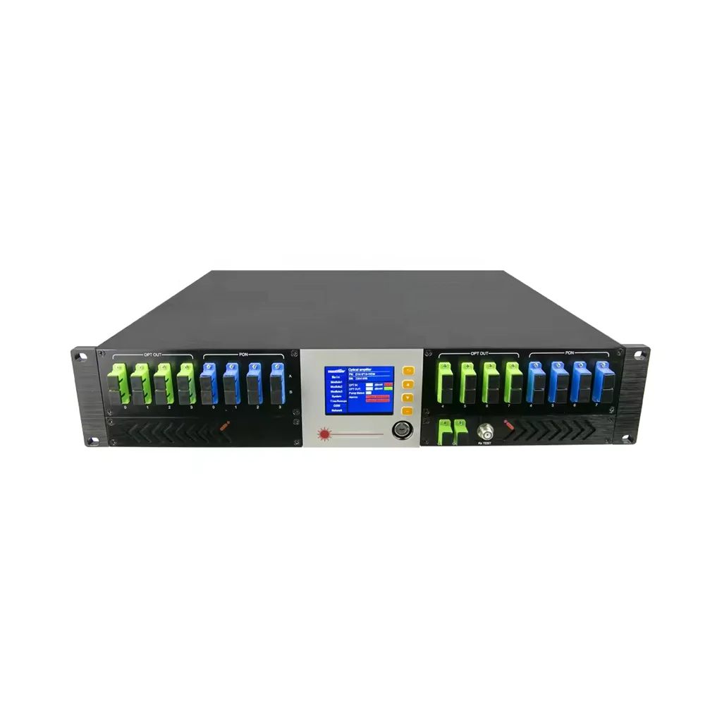 Fiber Optical Amplifier 2U 16 Puertos High Power EDFA WDM 16*18dBm - 16*24dBm 16 Ports 1550nm PON CATV EDFA