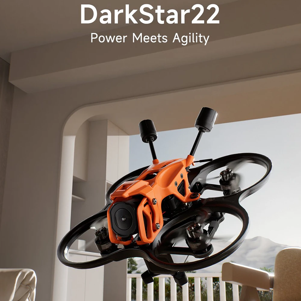 

GEPRC DarkStar22 WTFPV/O4 Pro CineWhoop with O4 Camera 2.2Inch FPV Drone PNP, ELRS 2.4G Receiver TAKER F405 20A ELRS2.4 2-4S AIO