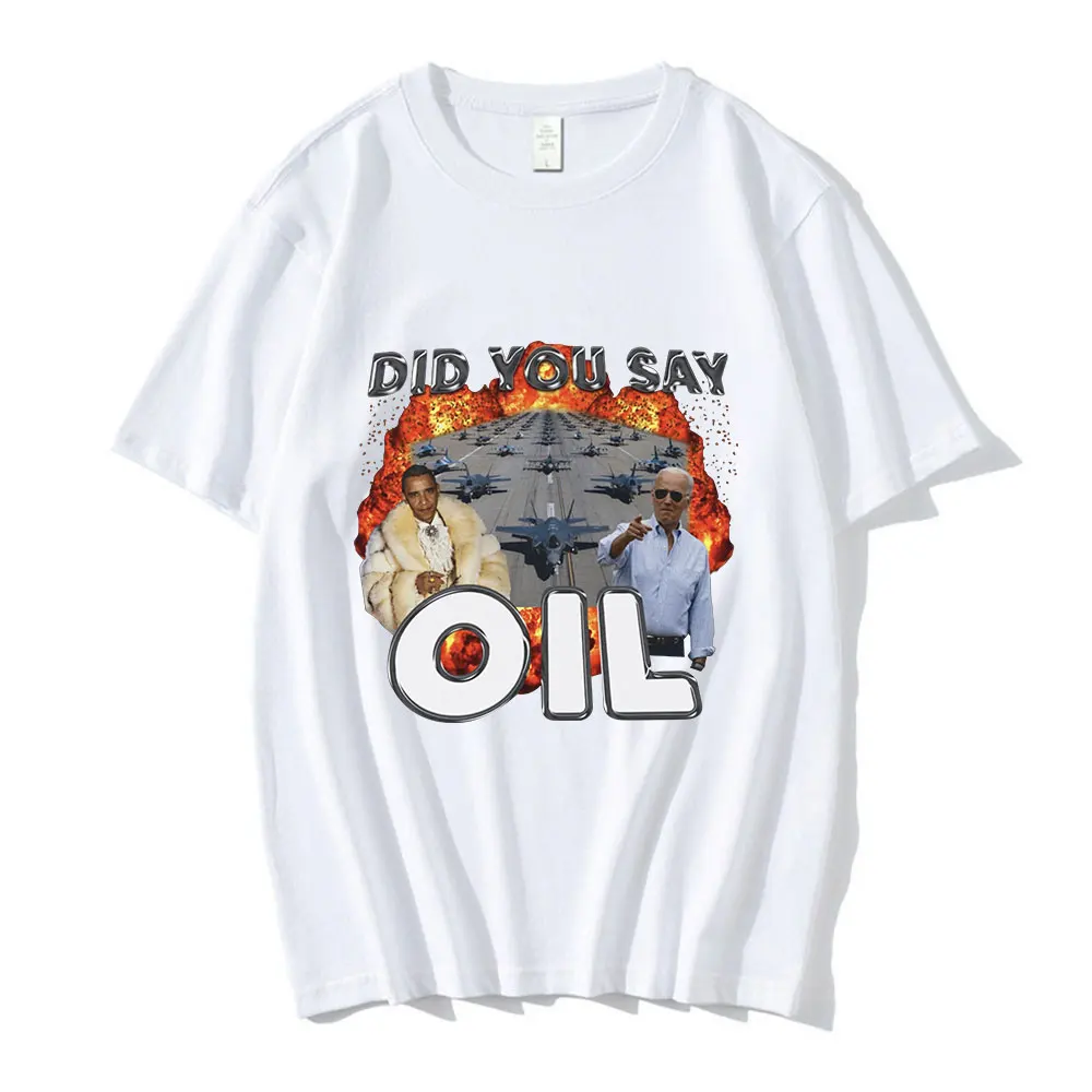 Did You Say Oli Meme Graphic T Shirt Men Clothing Fashion Hip Hop Vintage Short Sleeve T-shirts 100% Cotton Casual T Shirts Tops