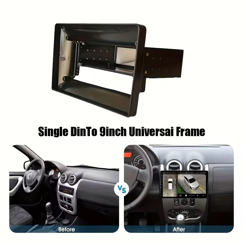 

Universal Stand Car Stereo Radio Fascia Touch Screen Plastic Bracket 1 DIN 9-Inch Car Radio Frame Plate Adapter Navigation Panel