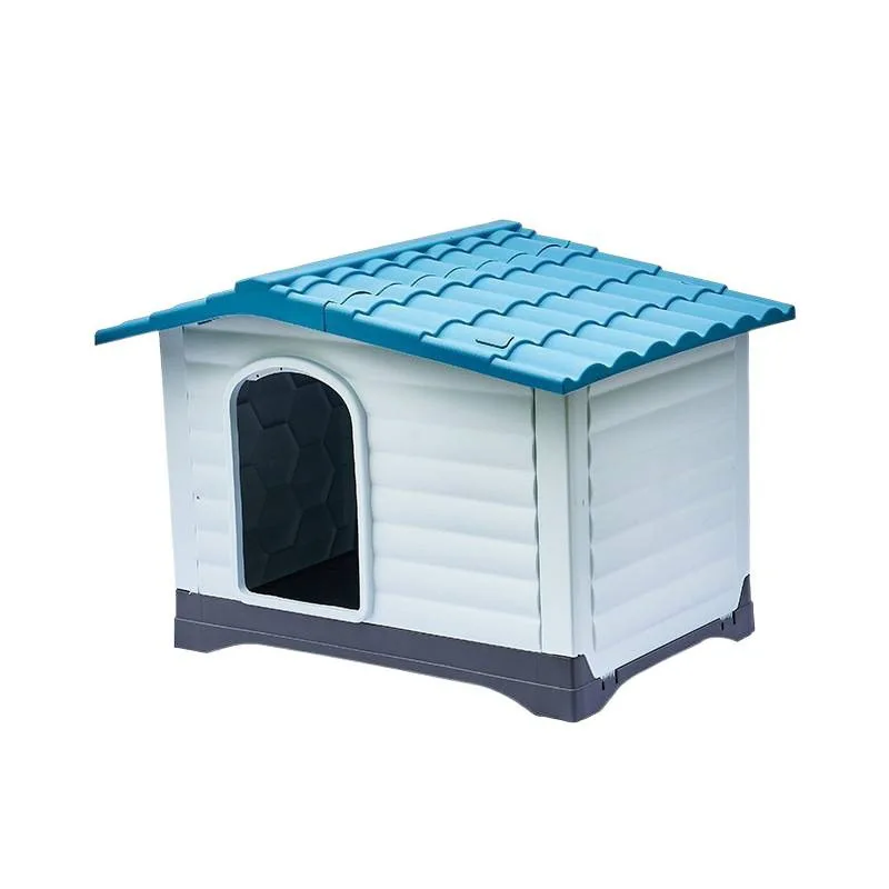 

Outdoor rain dog house, large and small dogs, double door pet nest