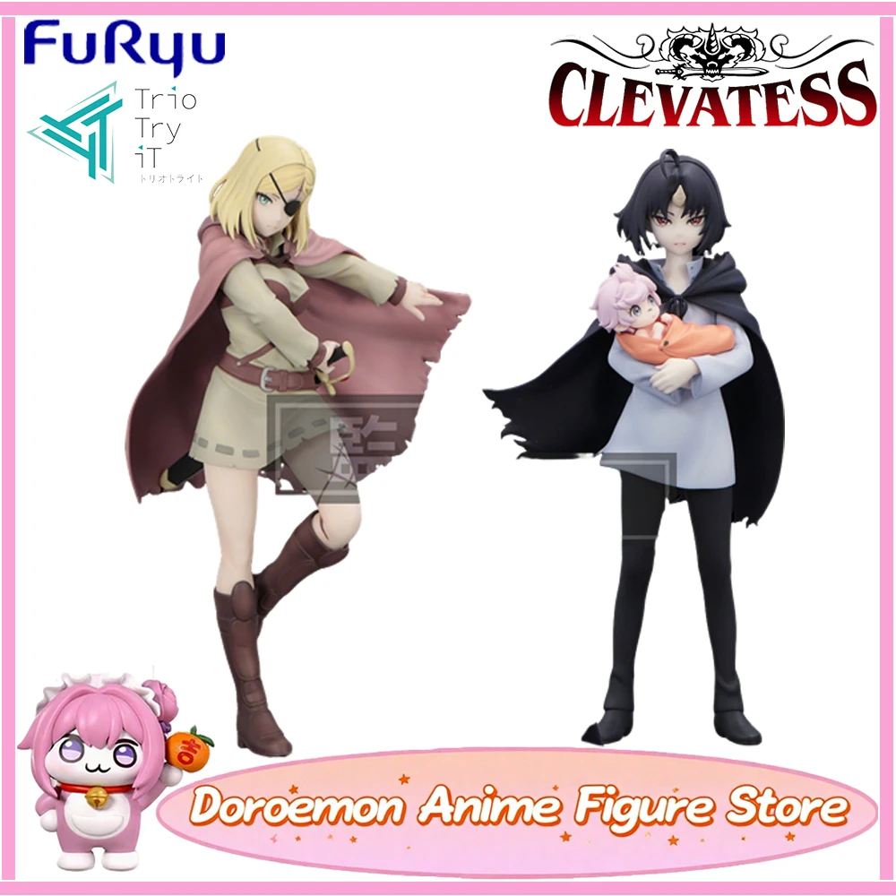

Pre-Order Original Furyu Trio-Try-It Figure Clevatess Clen Luna Alicia Collectible Anime Figures Model Toys Gifts for Fans